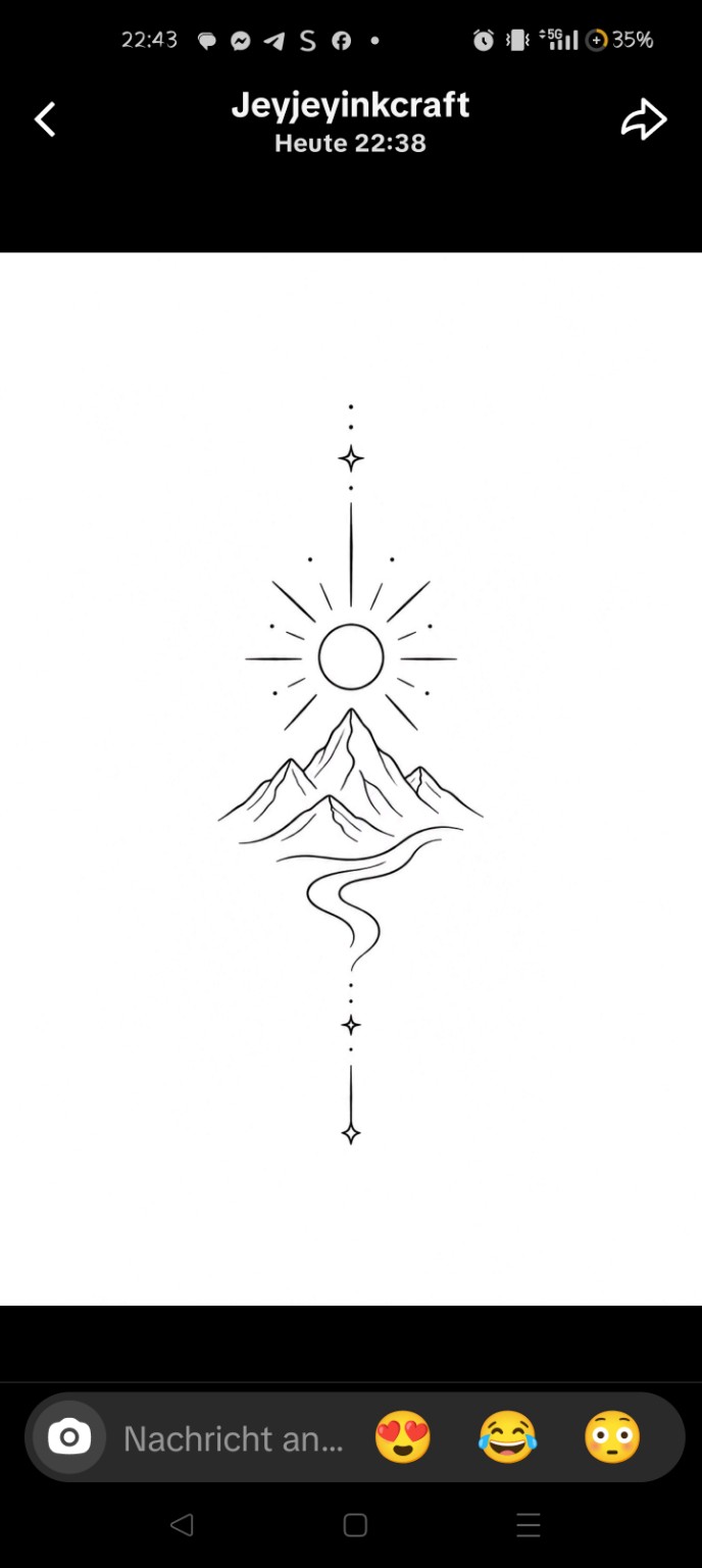 Berge und Sonne